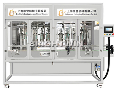 Servo controlled piston pump filling machine